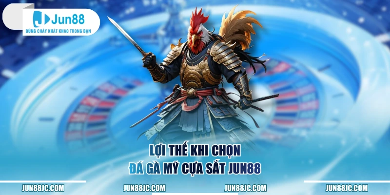 Lợi thế khi chọn đá gà Mỹ cựa sắt Jun88